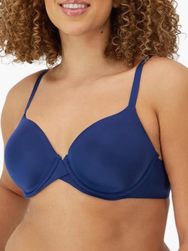 Maidenform One Fab Fit Everyday Modern Demi Underwire Bra Blue Size 40c 11385